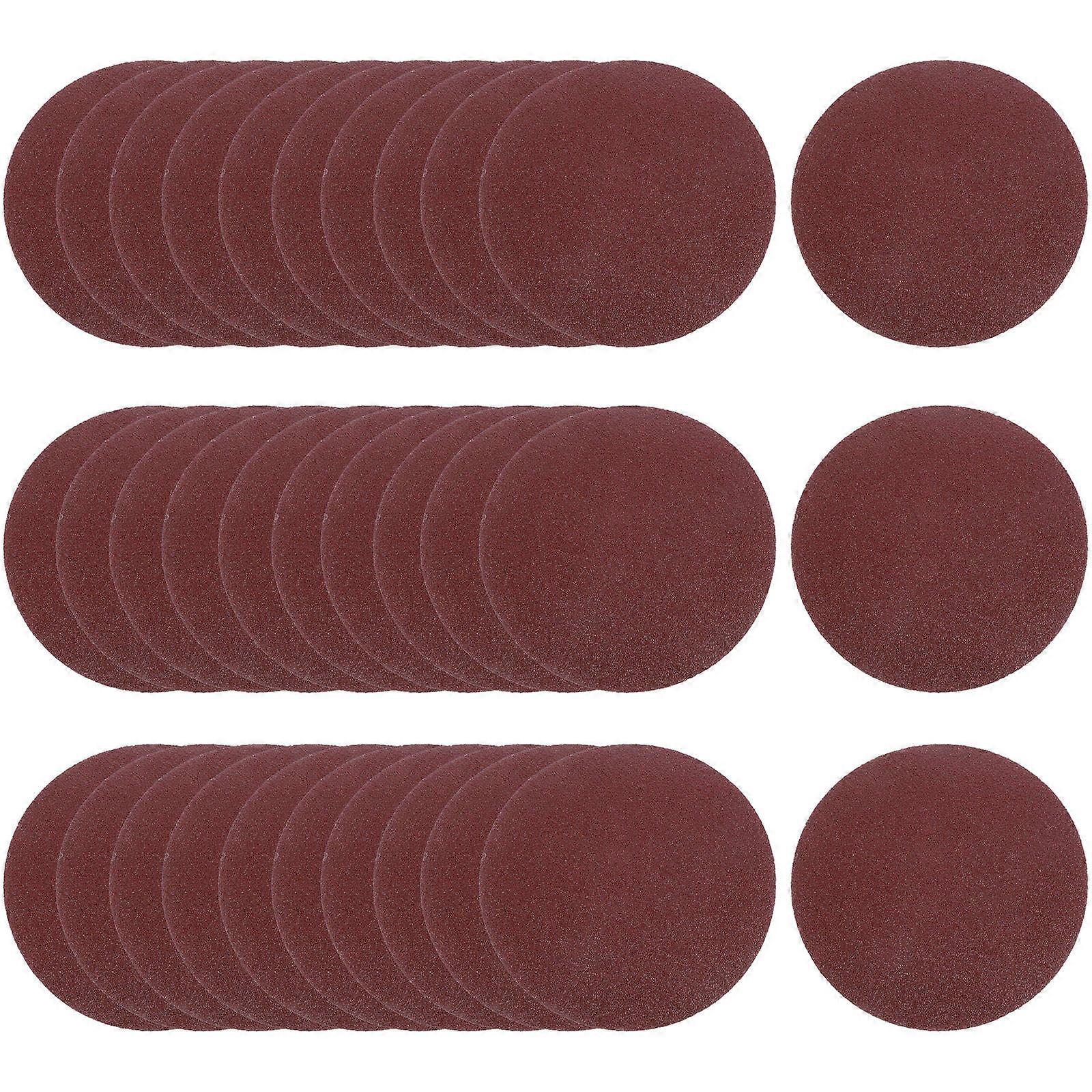 Sandpaper for Wood Round Sanding Discs Furniture 80 Grits Regular Fused Anti-Static 100Pack