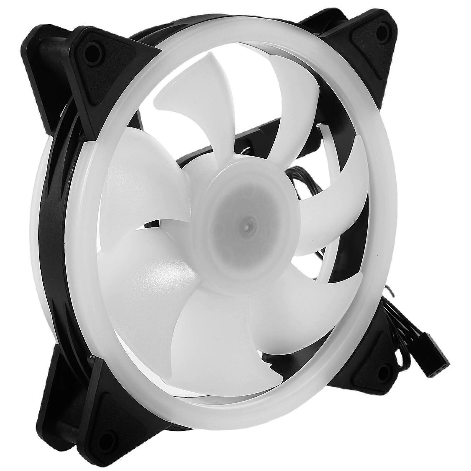 Rgb Cpu Fan 12Cm Mute Computer Fan Rgb Cooling For Home Dorm 1Pc
