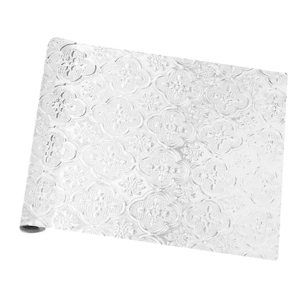 Floral Window Decals Privacy Film Non Adhesive Removable Static Cling Sticker for Glass Windows Home Decoration 40x300cm 1Pack