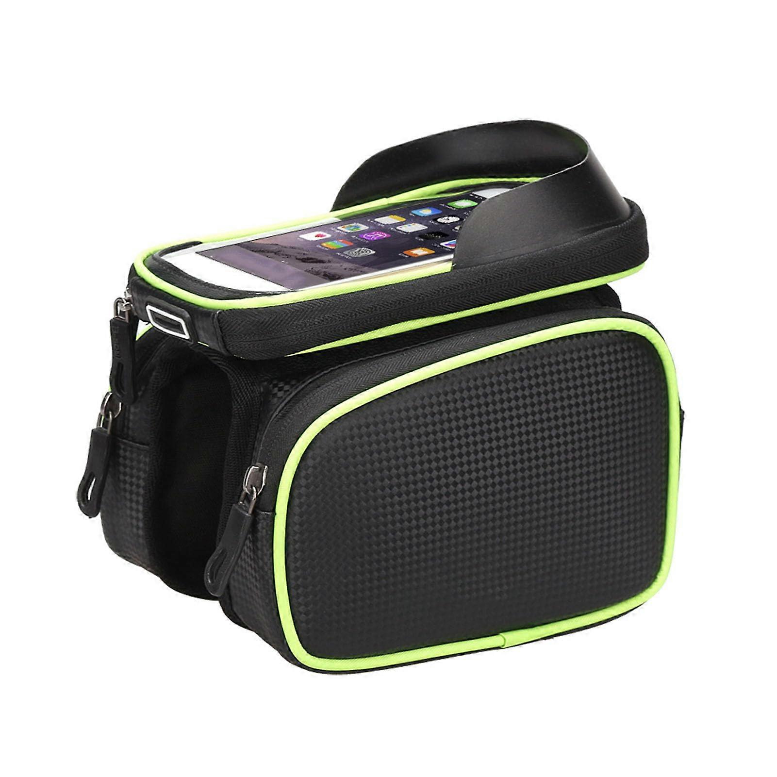 Bike Saddle Bag With Reflective Front Light Kit, Phones, Repair Kits And Keys Storage