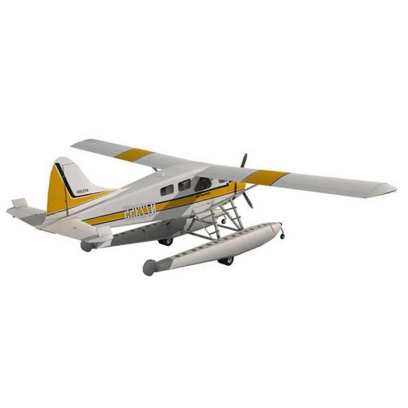 1:32 Paper DHC-2 Beaver Float Seaplane 3D Model Aircraft for Aviation Science Exhibition Unmounted Model Collection