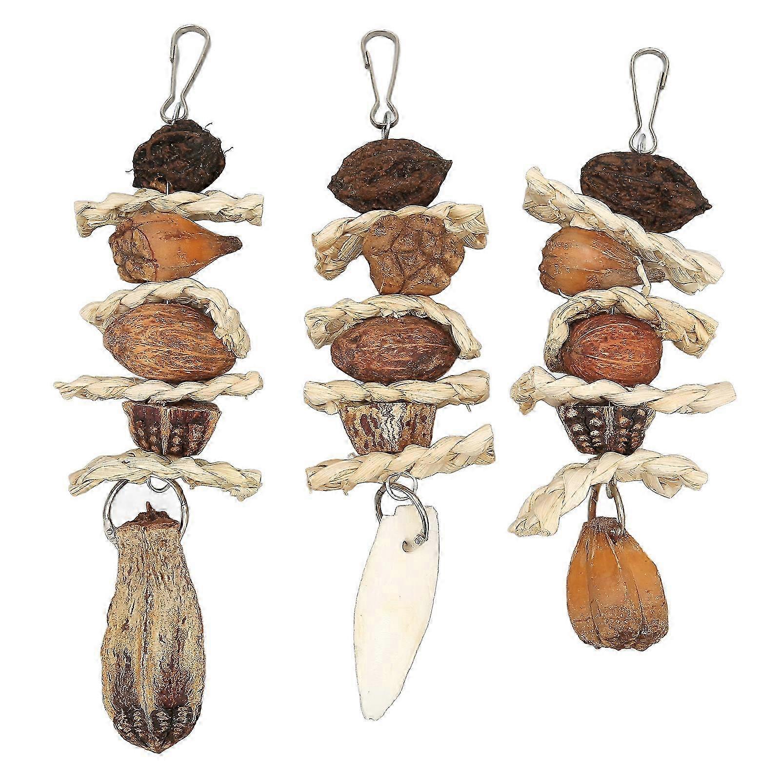 Parakeet Beak Stone Parrots Trimming Chew Toys Set Bird Nuts Natural Pet Supplies