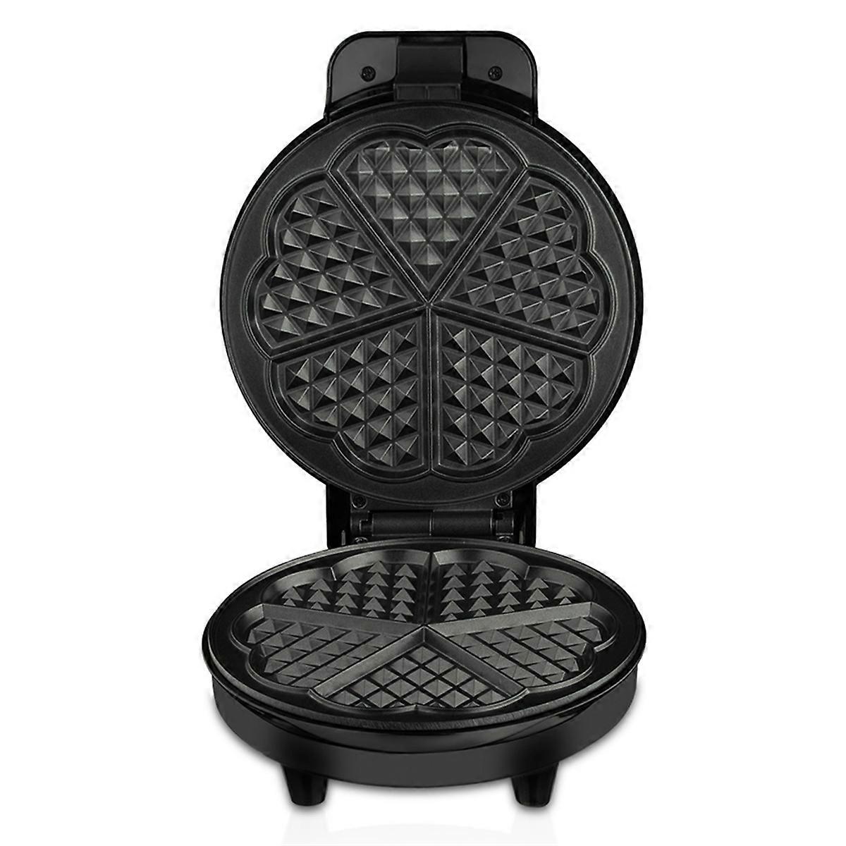 Non-Stick Breakfast Machine 5 Heart-Shaped Waffles US Plug