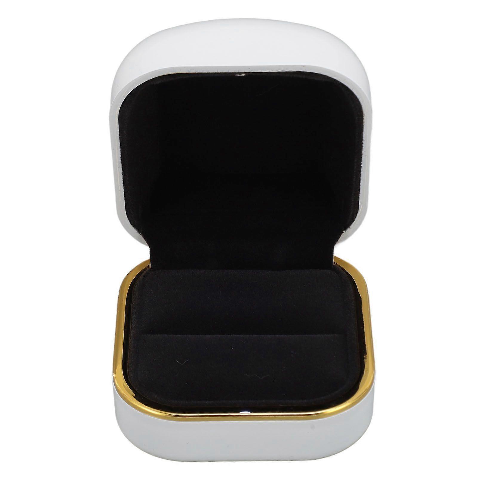 2025 Neuestes Modell LED Ring Box Samt Futter Romantischer Luxus Ring Box Schmuck