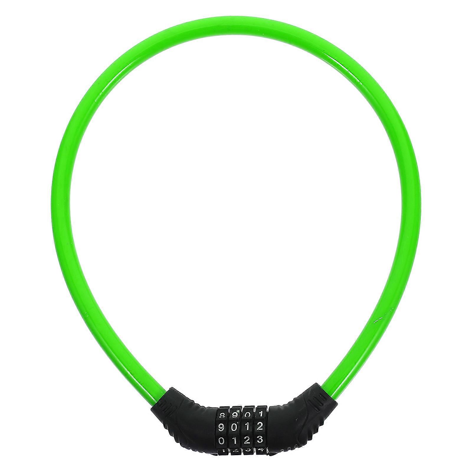 Bike Lock Chain Sturdy Chain Lock For Bike Lovers Square Shape Green Color Steel And Abs 1Pcs