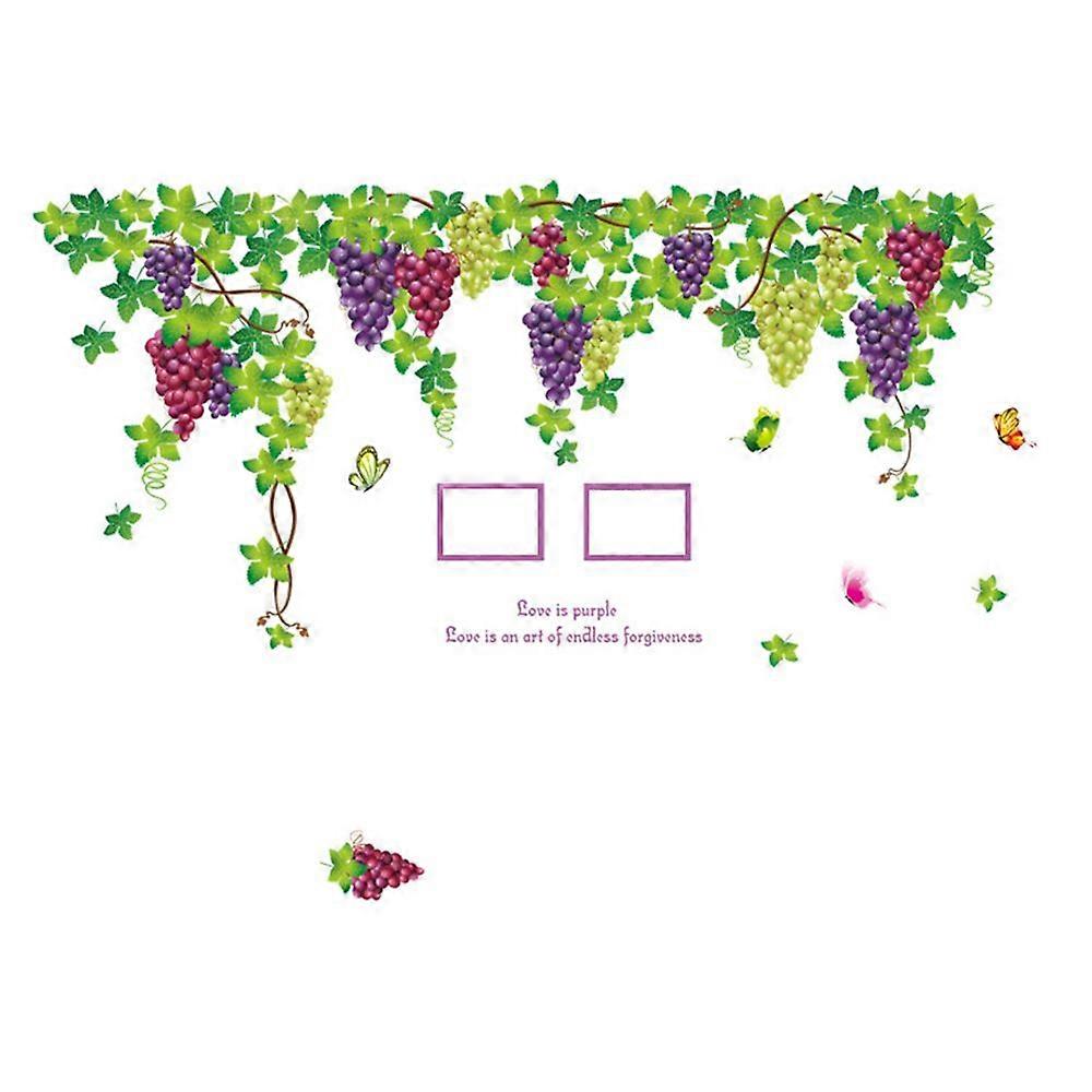 Flower Oversized Grape Wallpaper Wall Sticker