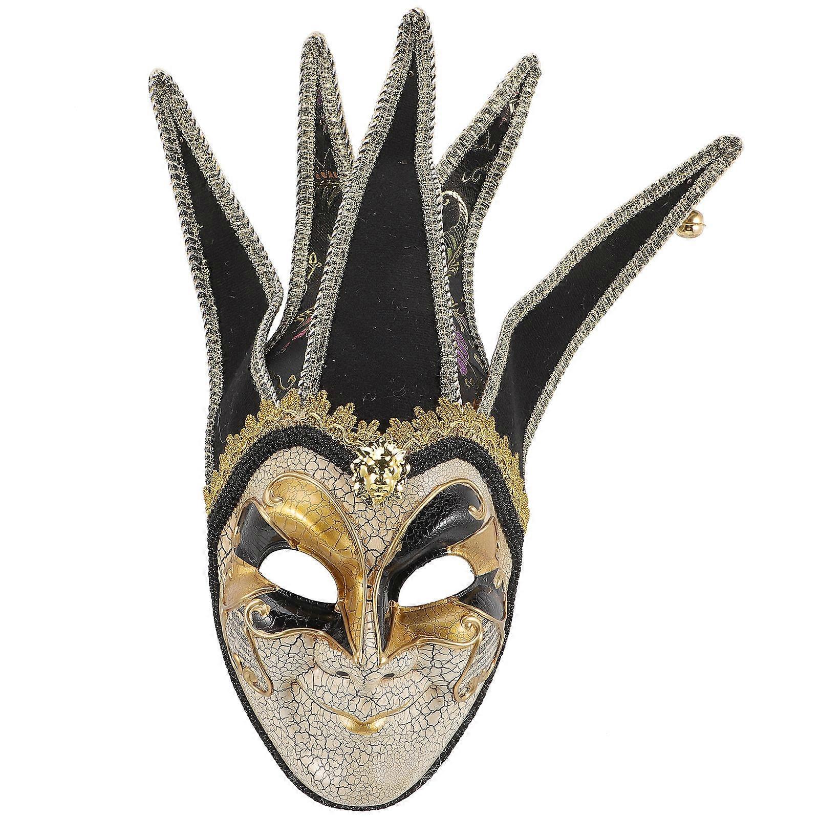 It sounds like you're describing a product listing for a **men's decorative mask** suitable for various occasions like Halloween, carnivals, cosplay,