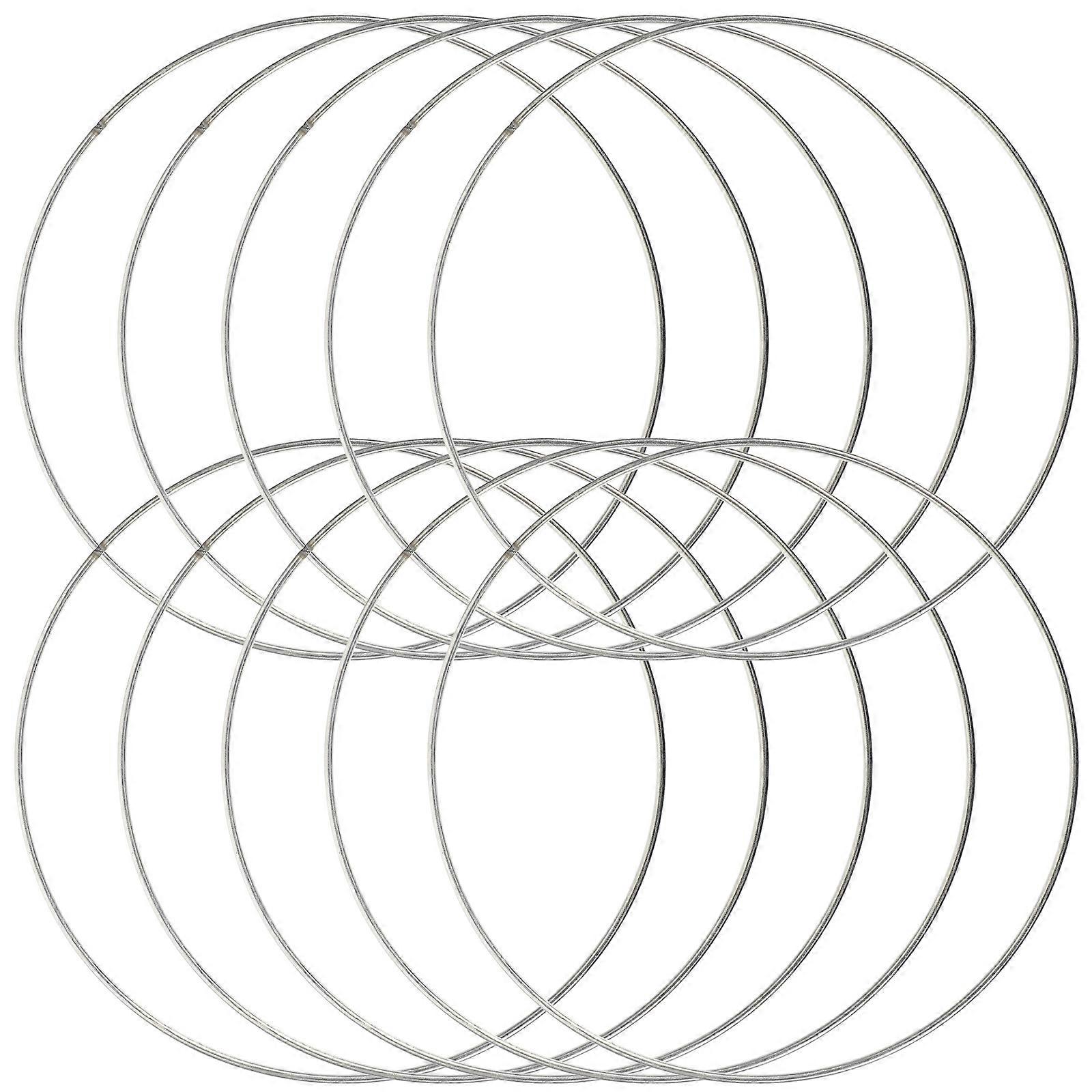 10pcs Metal Craft Rings for DIY Dream Catchers – Thick Decorative Circles for Home Decor and Crafts