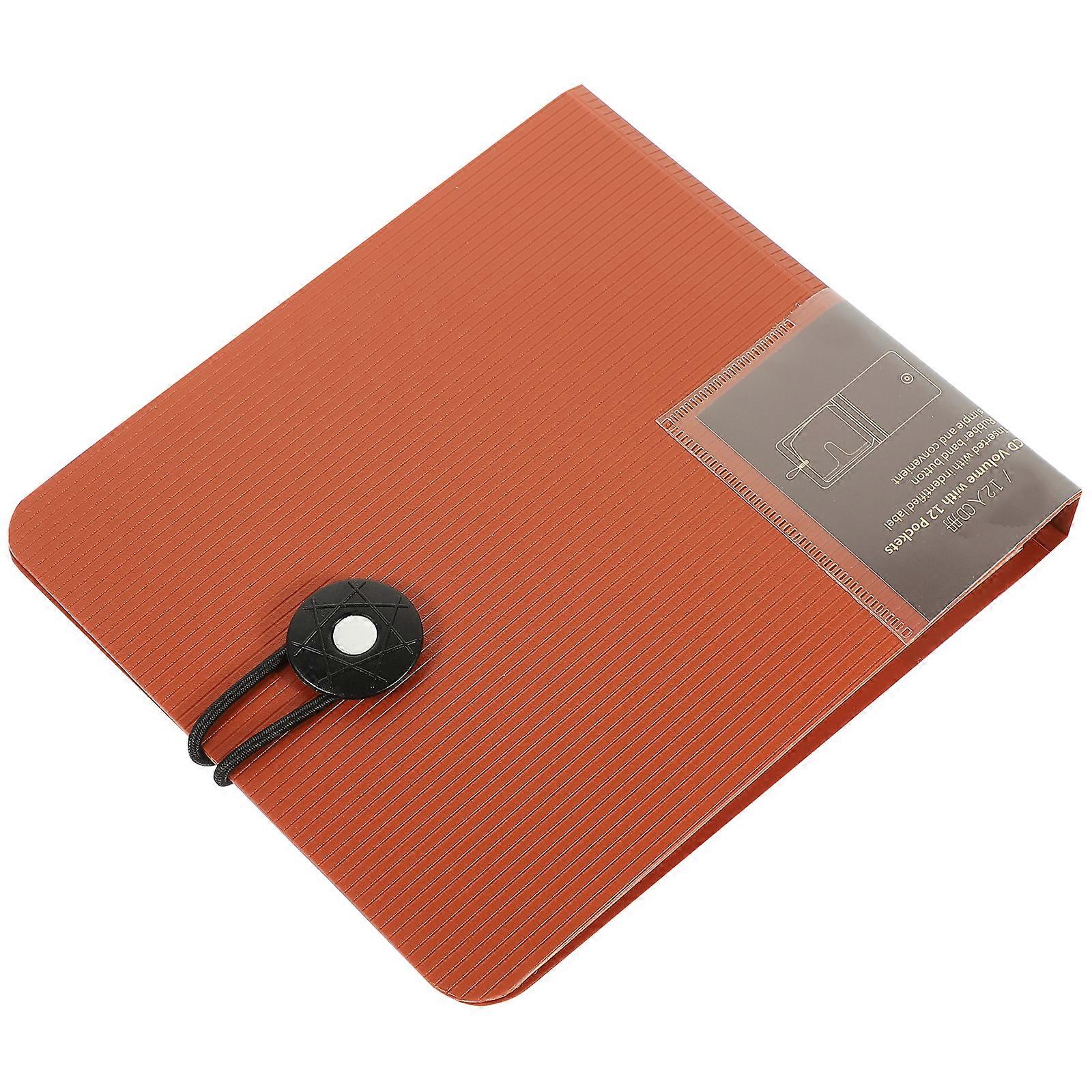 CD Collector Display Holder Simple Design Rectangular Shape For Daily Use By Users With CD/DVD Collections 15.8x14.1x1.9CM Organizer 1Pack