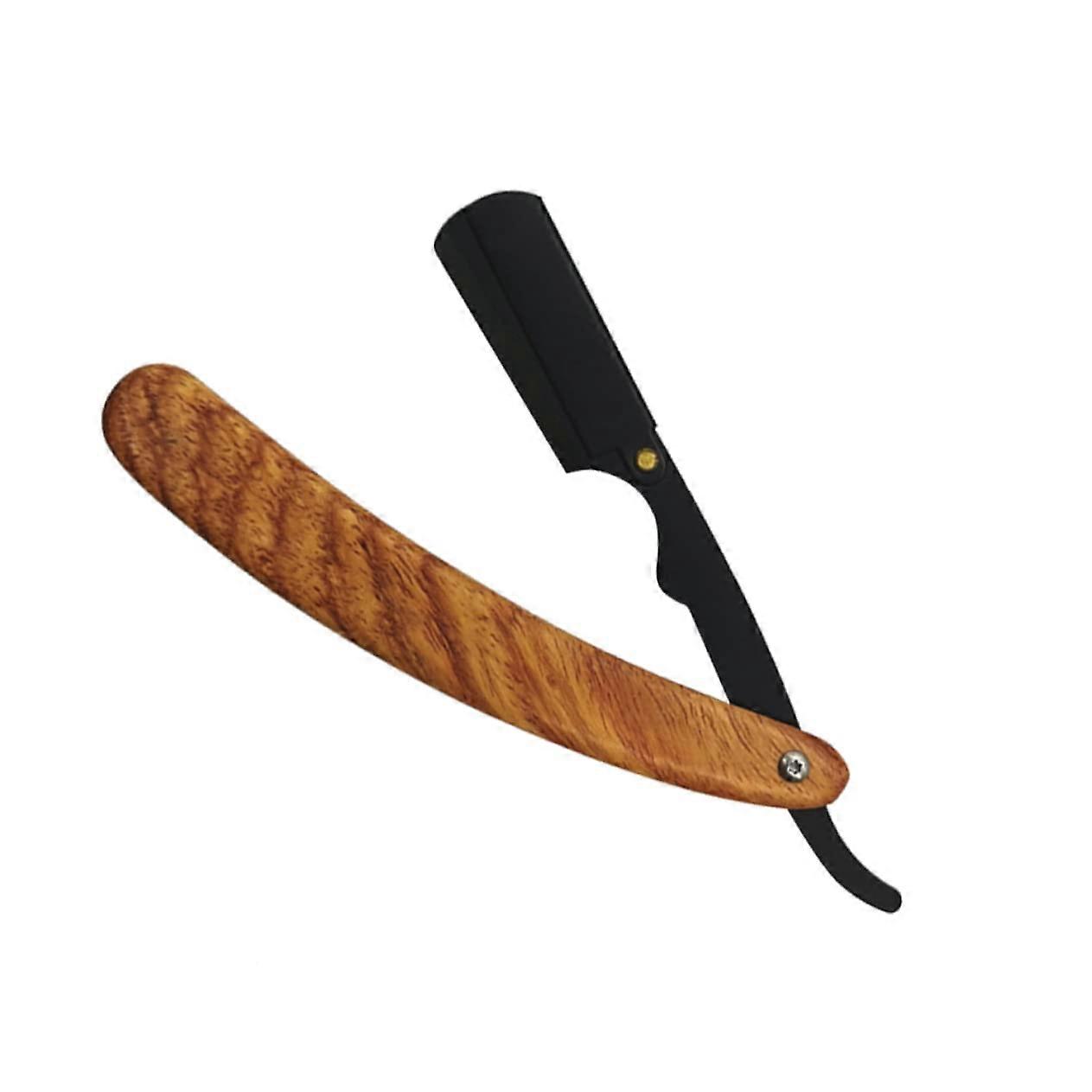 Manual Razor Bald Head Razor for Men, 14x2.1cm Bamboo Hairdressing and Eyebrow Razor in Assorted Colours