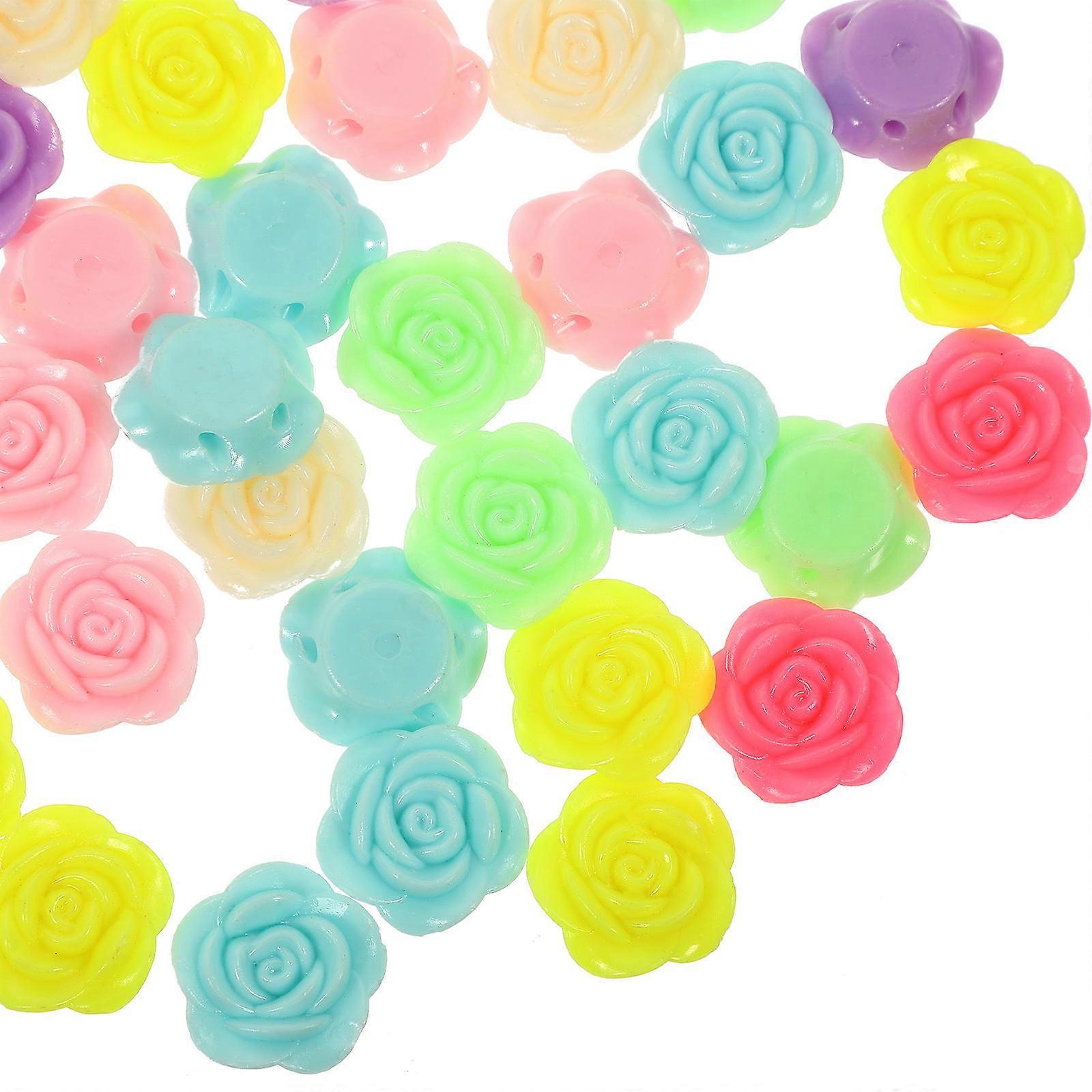 It sounds like you're referring to a product listing or description for a **DIY jewelry making kit** that includes **100 pieces of resin rose