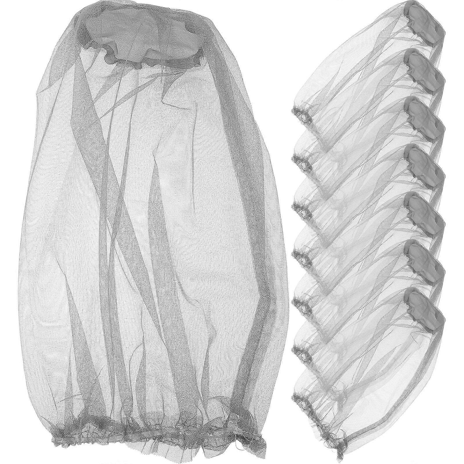 Hat Nets Simple Style Round Brim Ventilation Fishing Accessories 8Pack