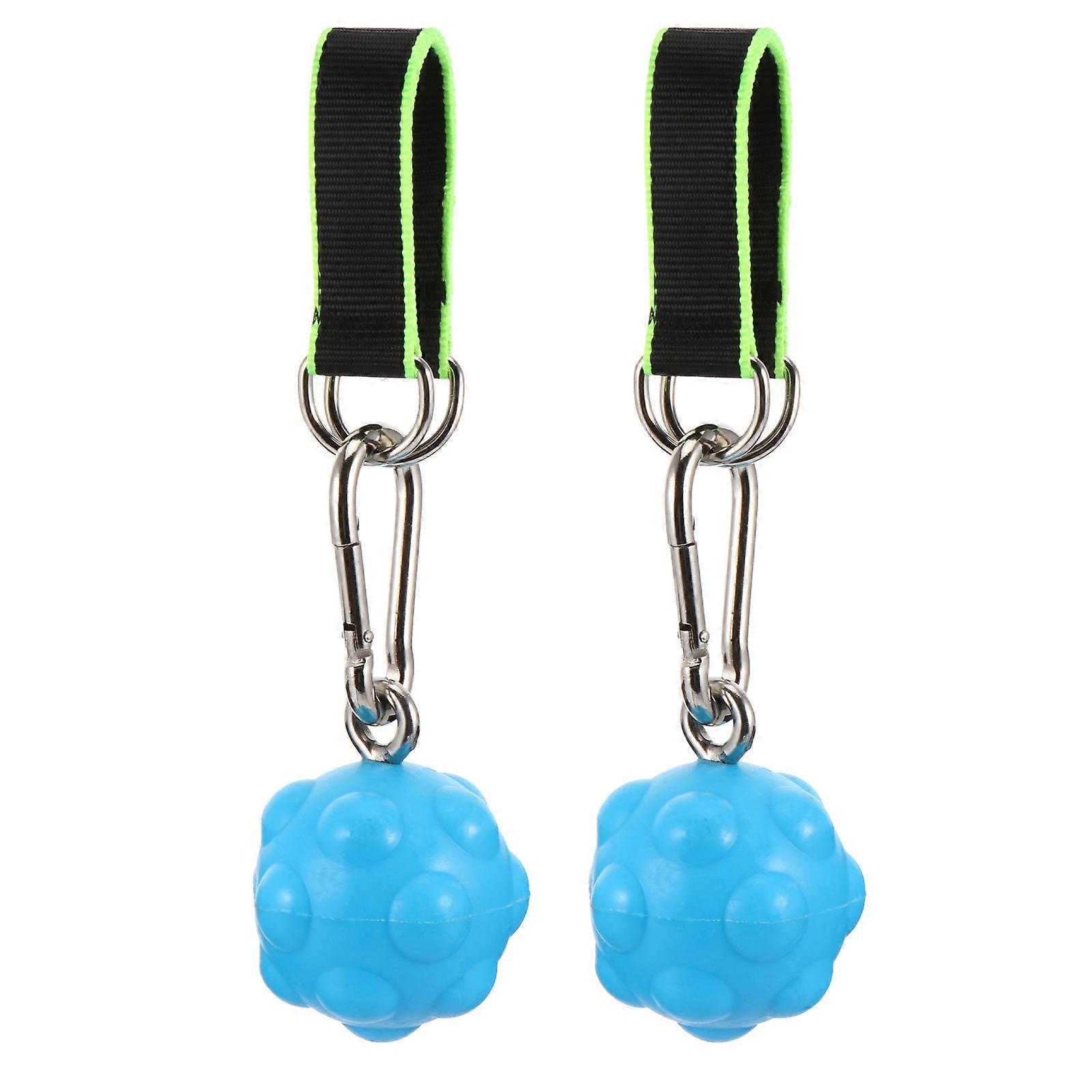 Blue Solid Grip Ball for Exercising Made of Durable TPE Material with Ergonomic Design 1 Set