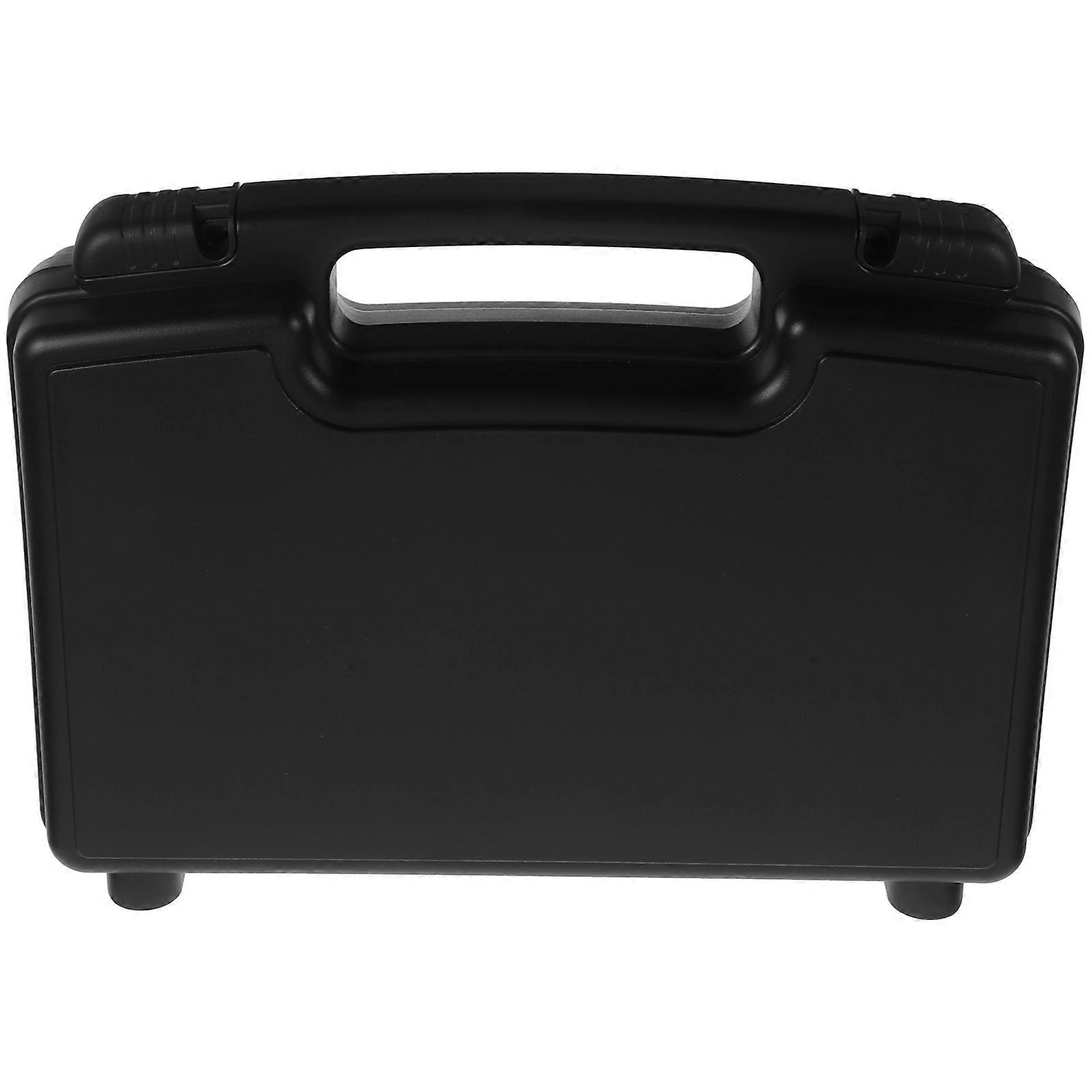 Portable Tool Storage Case with Foams Interior for Organizing Small Items Black