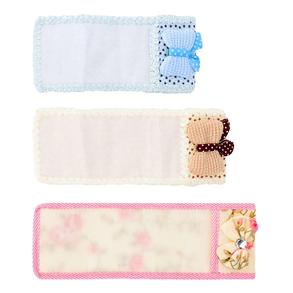 Dustproof Waterproof Dust Cover Remote Control Protector 18x7cm Lace Fabric 3Pcs