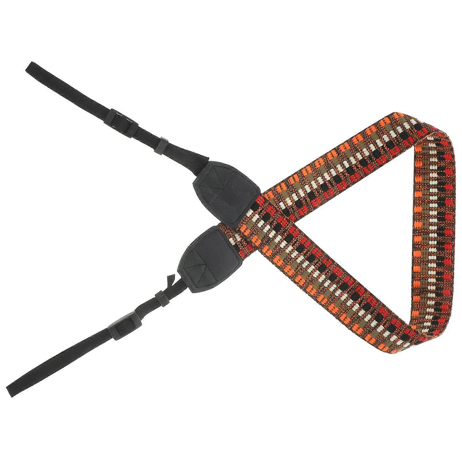 רצועת כתף מצלמה צילום חיצוני התאמה נוחה אורך מתכוונן 102.5x4 ס"מ 1 יחידות