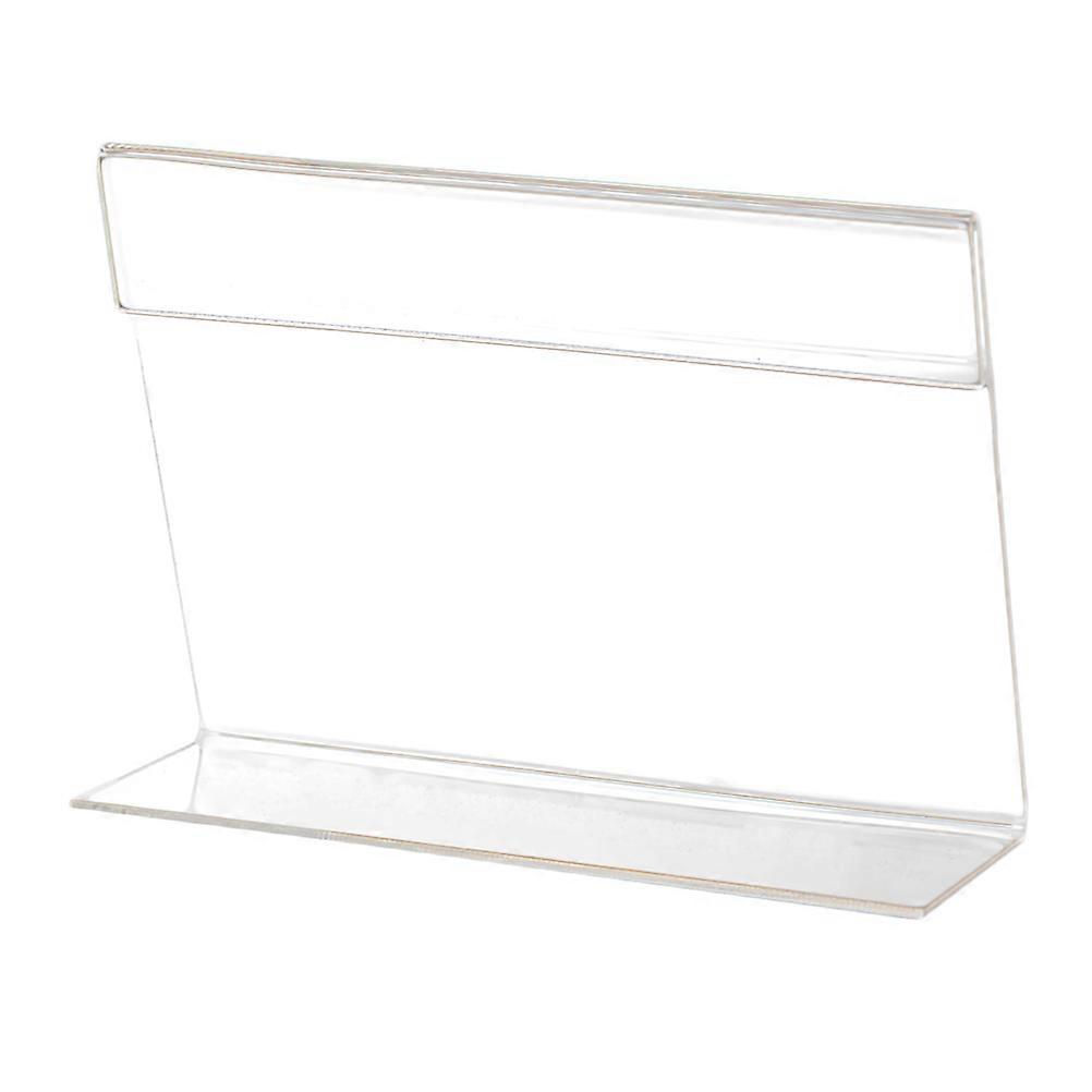 20pcs 6x4cm Acrylic Shelf Label Holder Tags Holder Premium Acrylic Transparent Label Stand (Transparent)