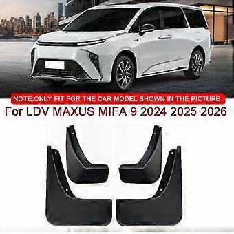 For LDV MAXUS MIFA 9 2024 2025 2026 Car Styling ABS Car Mud Flaps Splash Guard Mudguards MudFlaps Front Rear Fender Accessory