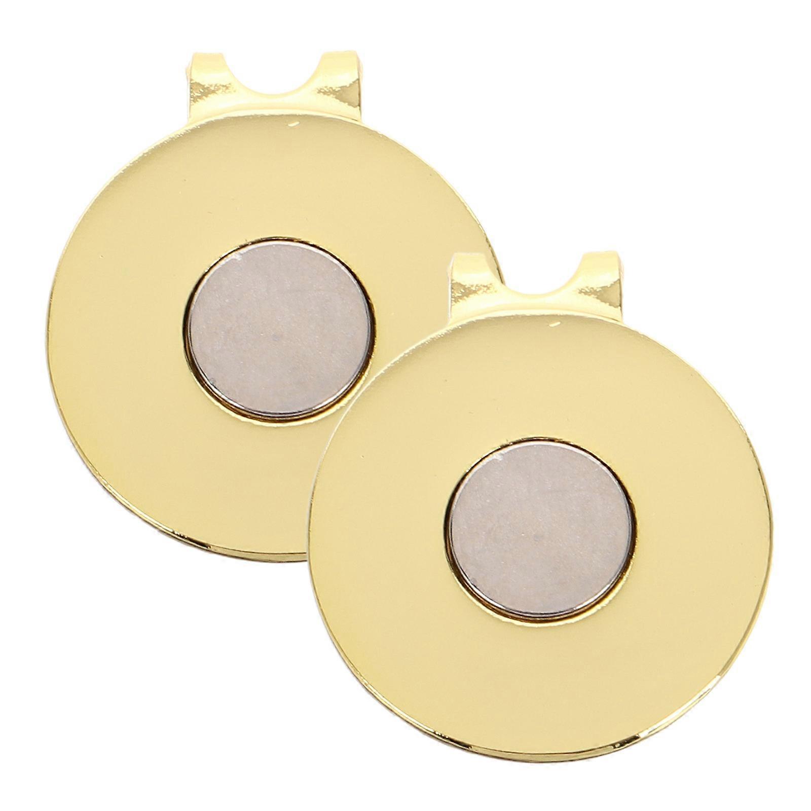 Hat Clip Magnetic Golf Hat Clips Accessory Organizer Rectangular Shape Metal Material 2Pcs
