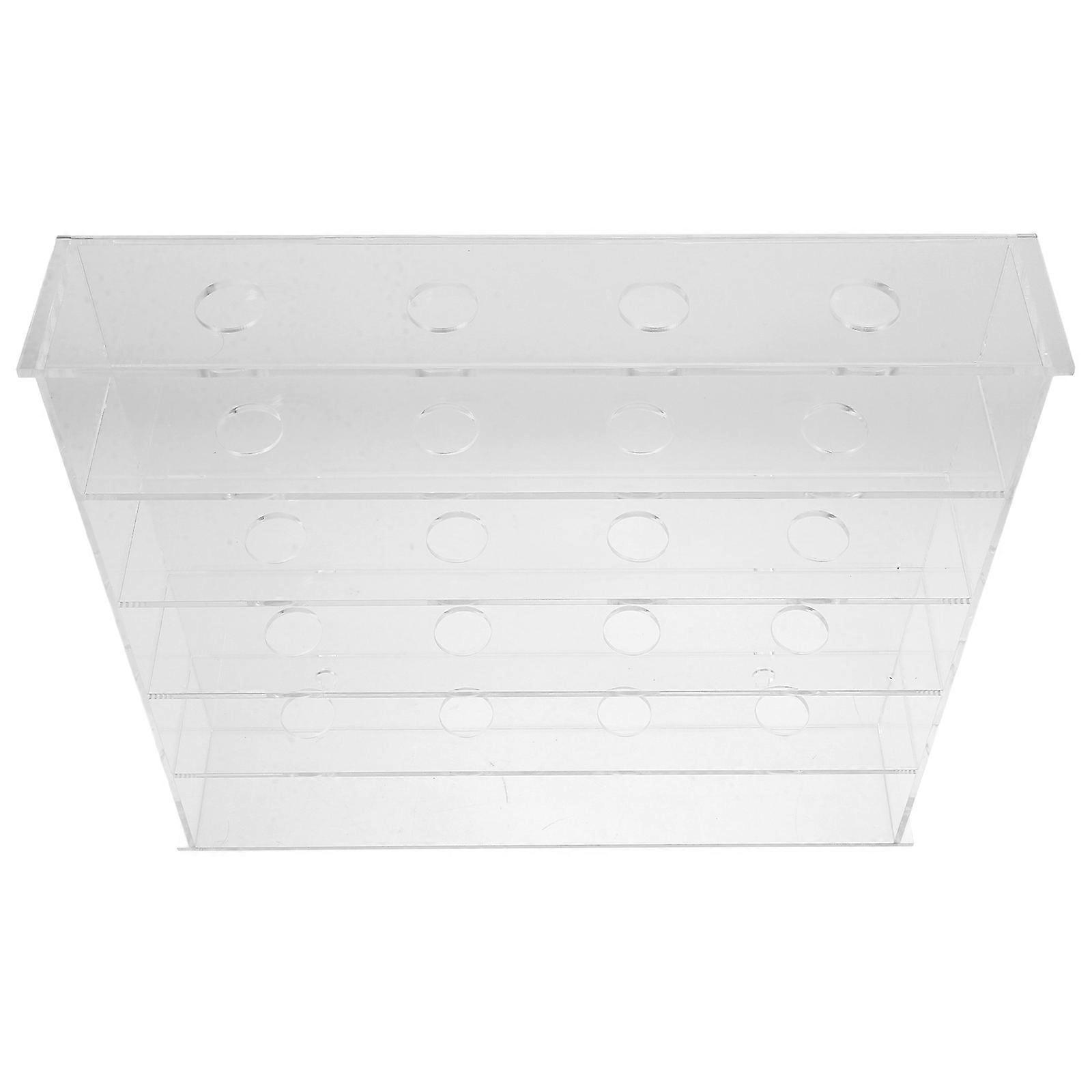 Transparent Acrylic Golf Ball Display Rack with Multiple Holes for Storage Home Office Use Mount on