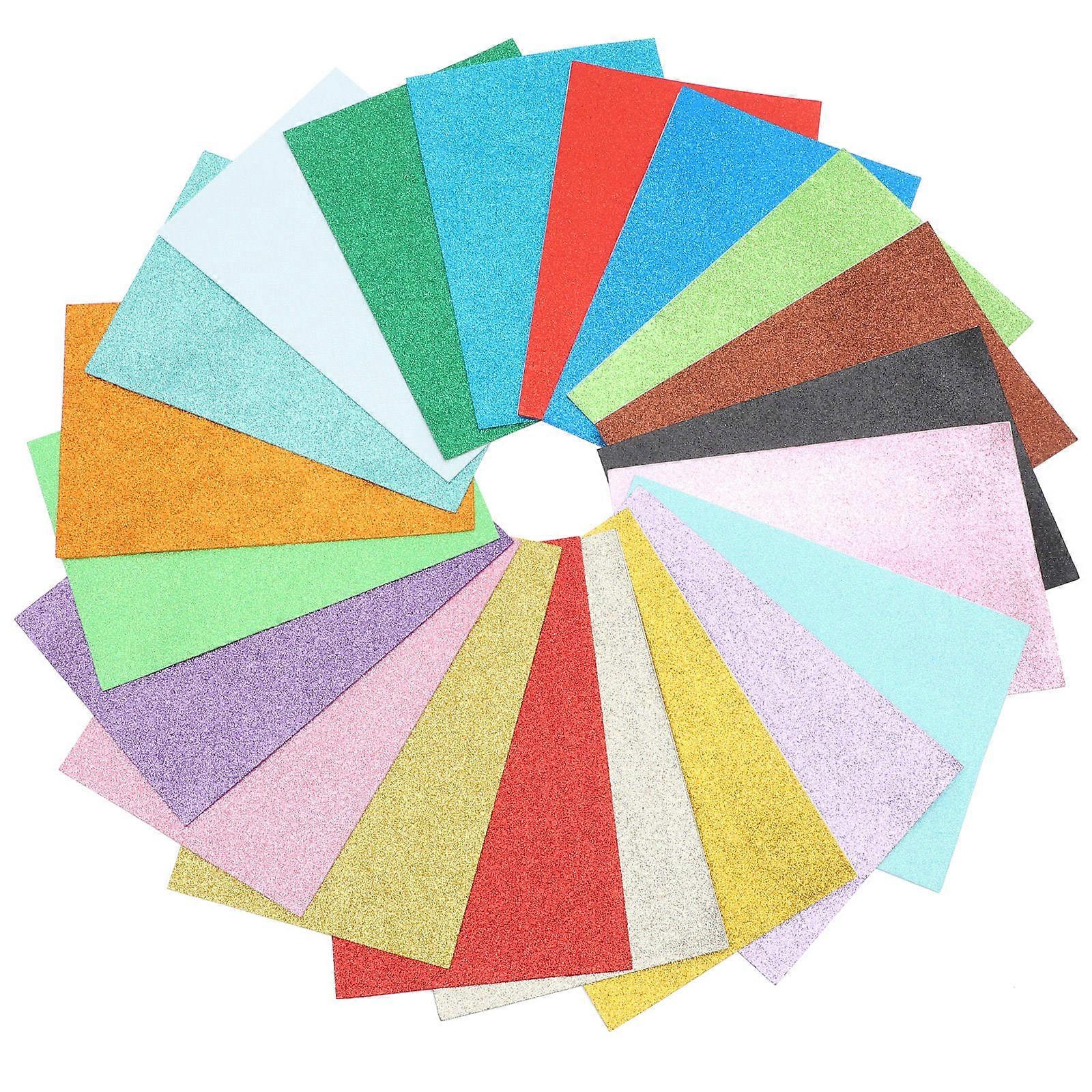 Craft Adhesive Sheets Diy Handmade Materials A4 Size Assorted -Adhesive For Scrapbooking 20Pcs