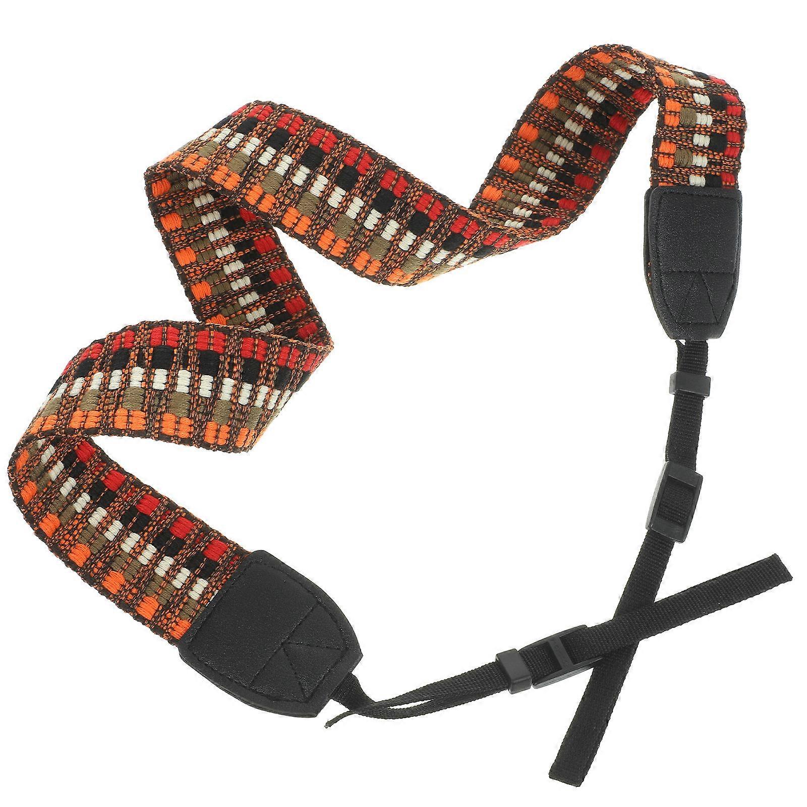 רצועת כתף מצלמה צילום חיצוני התאמה נוחה אורך מתכוונן 102.5x4 ס"מ 1 יחידות