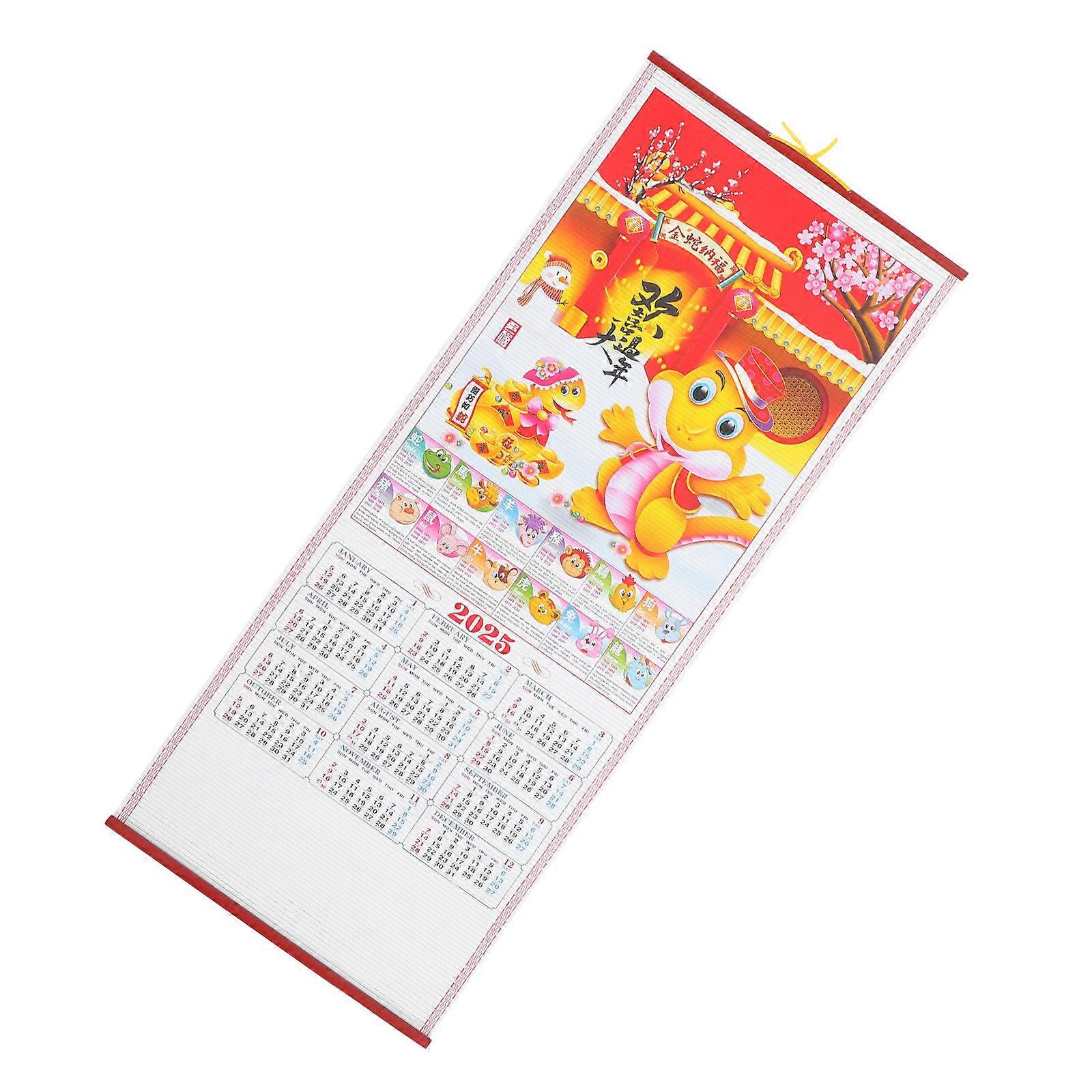 Delicate Hanging Calendar for Home Use with Clear Printing and Multifunctional Design 2025 Monthly Calendar Paper