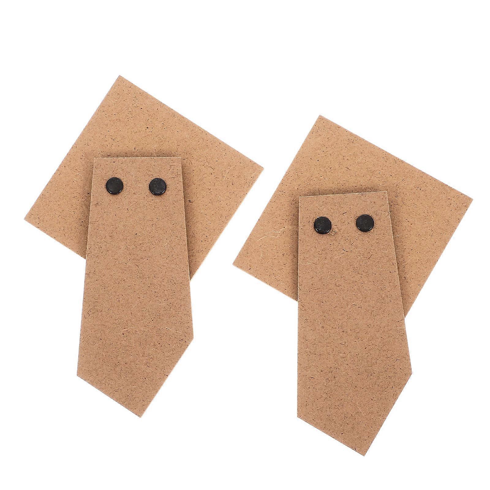 Wooden Picture Frame Backing Board with Self-Adhesive for Photo Display 2 Pieces Light Brown