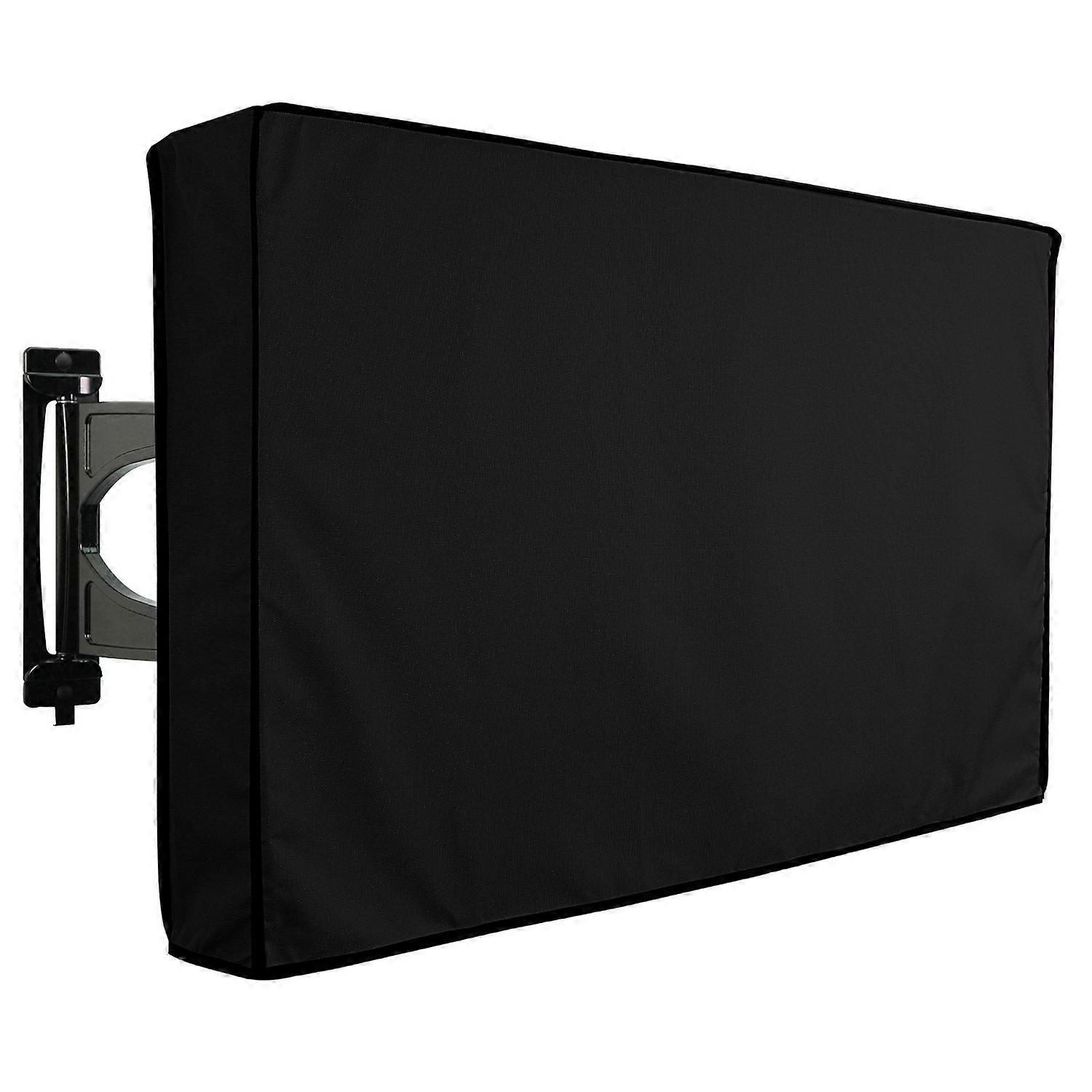 Outdoor TV Cover, Panther Series, Universal Weatherproof Protector for 5558 inch TVs, Fits Most Mounts 55'' 58'' Black