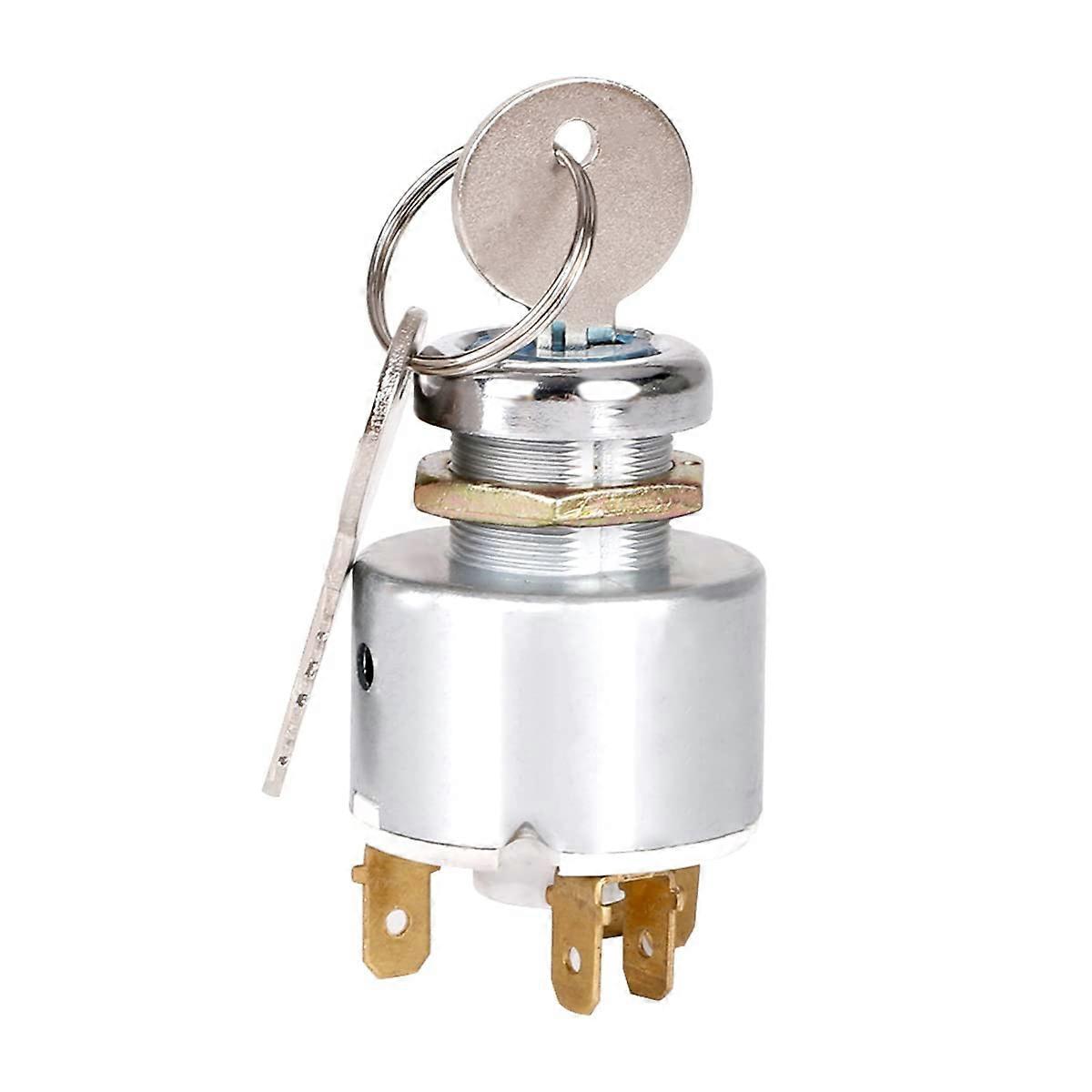 12 V Ignition Switch For Cars, Motorcycles, Boats - Engine Start Switch With 2 Keys