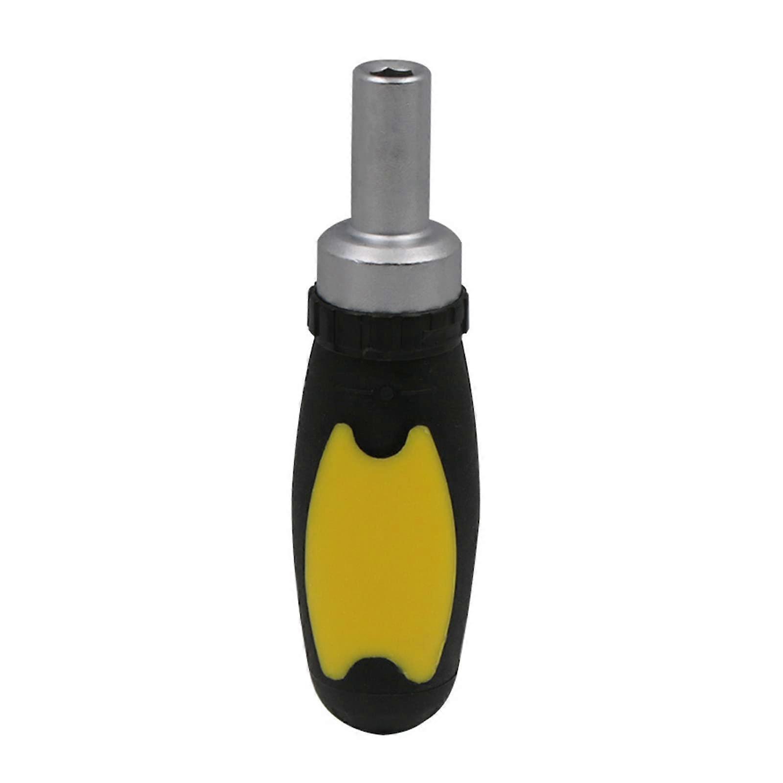 Ratchet Screwdriver Handle Ratchet Screwdriver Drill Chuck Hand Tools with Internal 1/4' Socket Tool