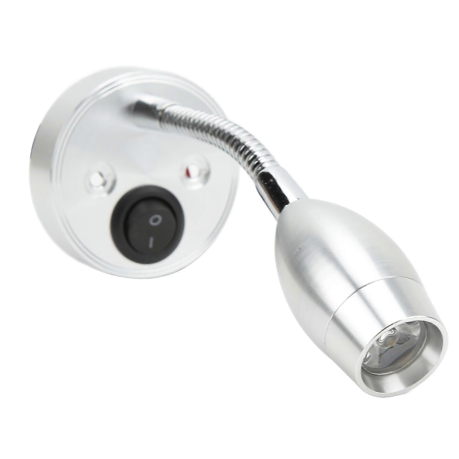 RV LED Light 12‑24V Boat Bedside Reading Lamp Adjustable Wall Mount Cabin Map Lamp Neutral Light 