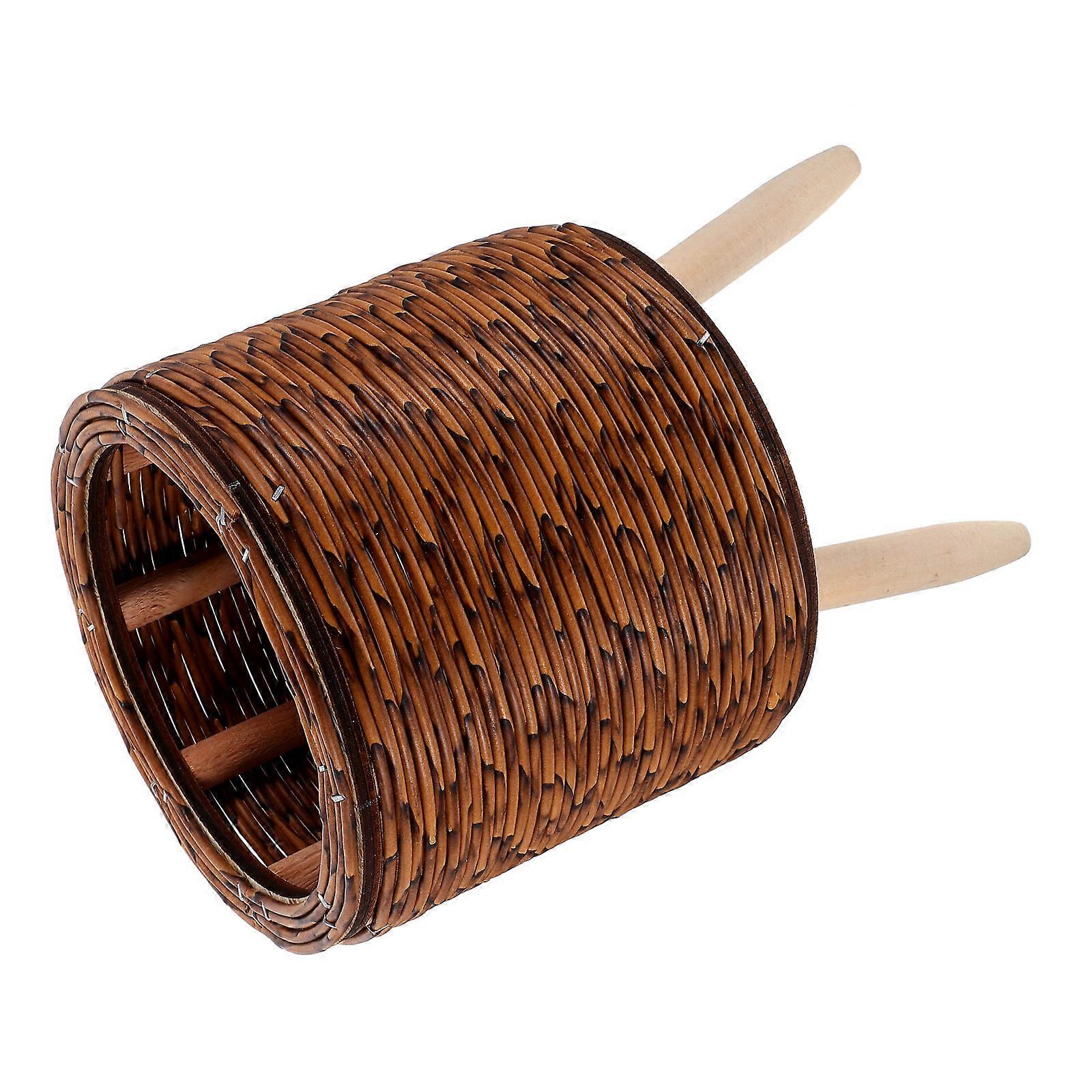 Creative Woven Planter Basket For Outdoor Gardening Rustic Style With Triangular Base 1Pack