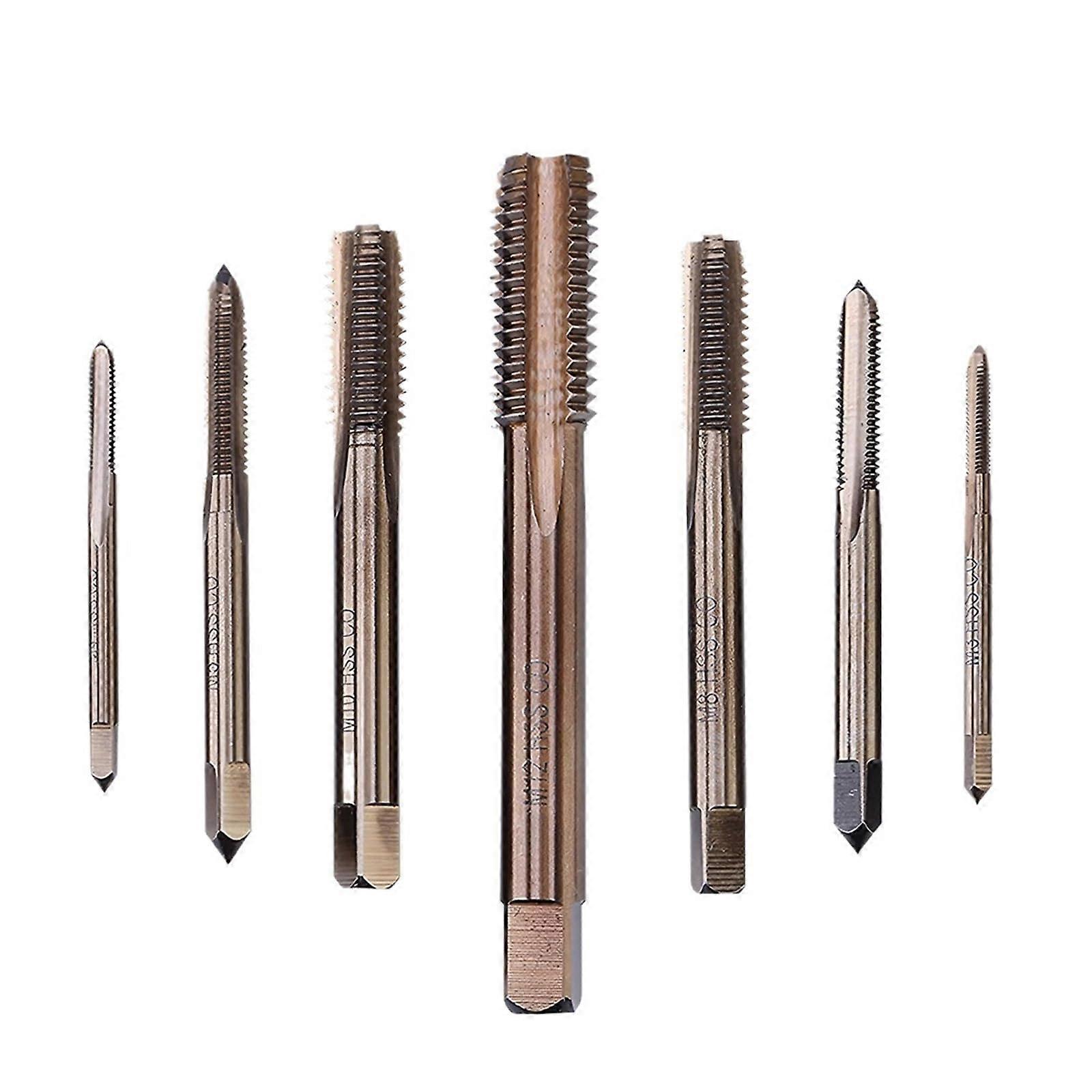 HSS Co M35-E Spiral Flute Metric Taps Right-Hand Thread M3 M4 M5 M6 M8 M10 M12 HSS Material Durable Design