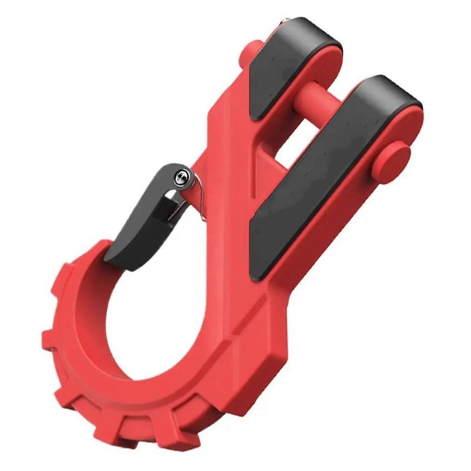 20-Ton Winch Hook 3/8-Inch Forkhead Grab Hook For Auto Truck SUV Red