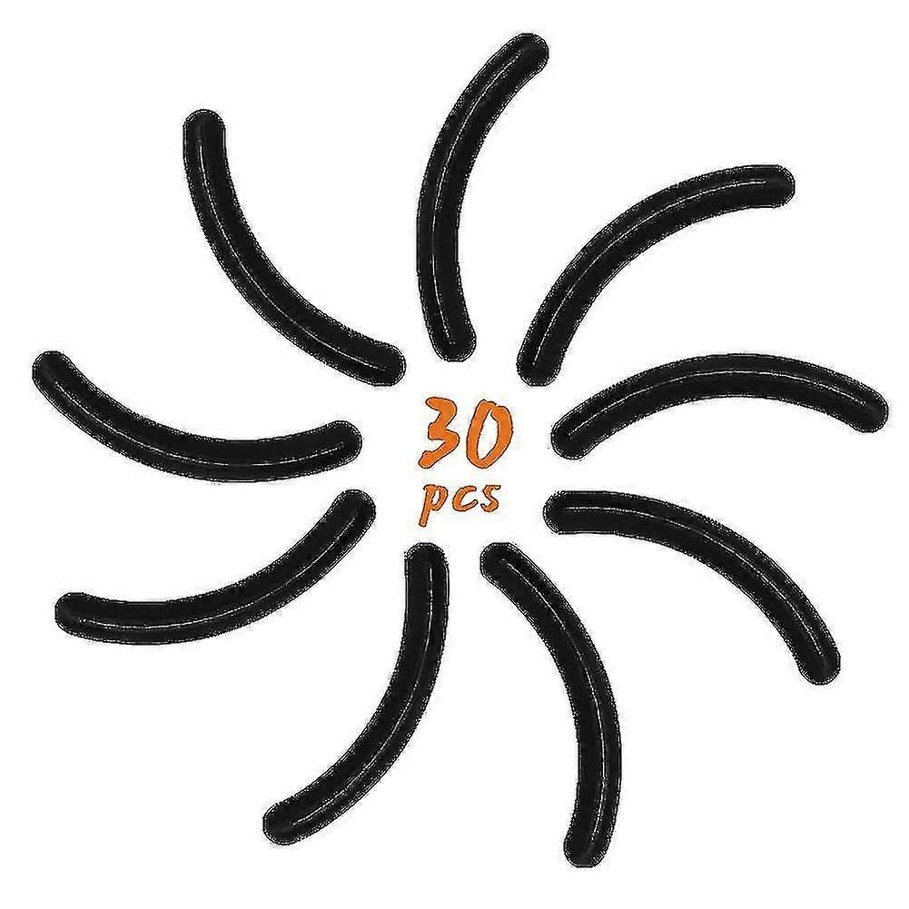 30-Pack Eyelash Curler Refill Pads  Universal Black Replacement Pads for Lash Curlers