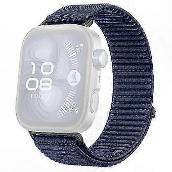 Nylon Woven Watch Band with Titanium Buckle for Fitness TrackersDark BlueDark blue SZRH A-YH