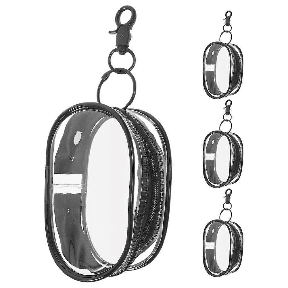 4Pcs Mini Keychain Pouch For Displaying Toys Organizer Ideal For Kids And Collectors