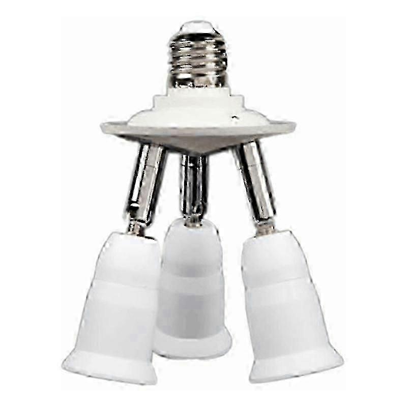E27 Splitter Adapter, Standard E27 LED Bulb, Converter Bracket, 360 180 Adjustable Chandelier Outlet
