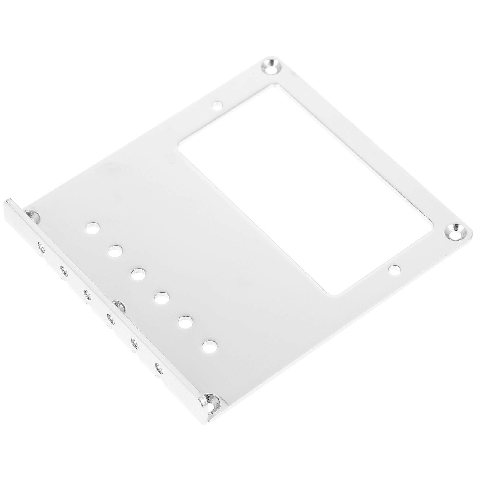 Humbucker Pickup Compatible Steel Guitar Bridge Plate For Electric Guitar With Rectangular Shape 1Pack