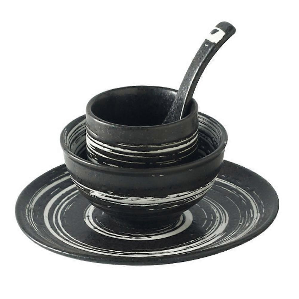 Ceramic Bowl Dish Set With Beautiful Patterns For Sushi Restaurant Compact And Lightweight 1 Set