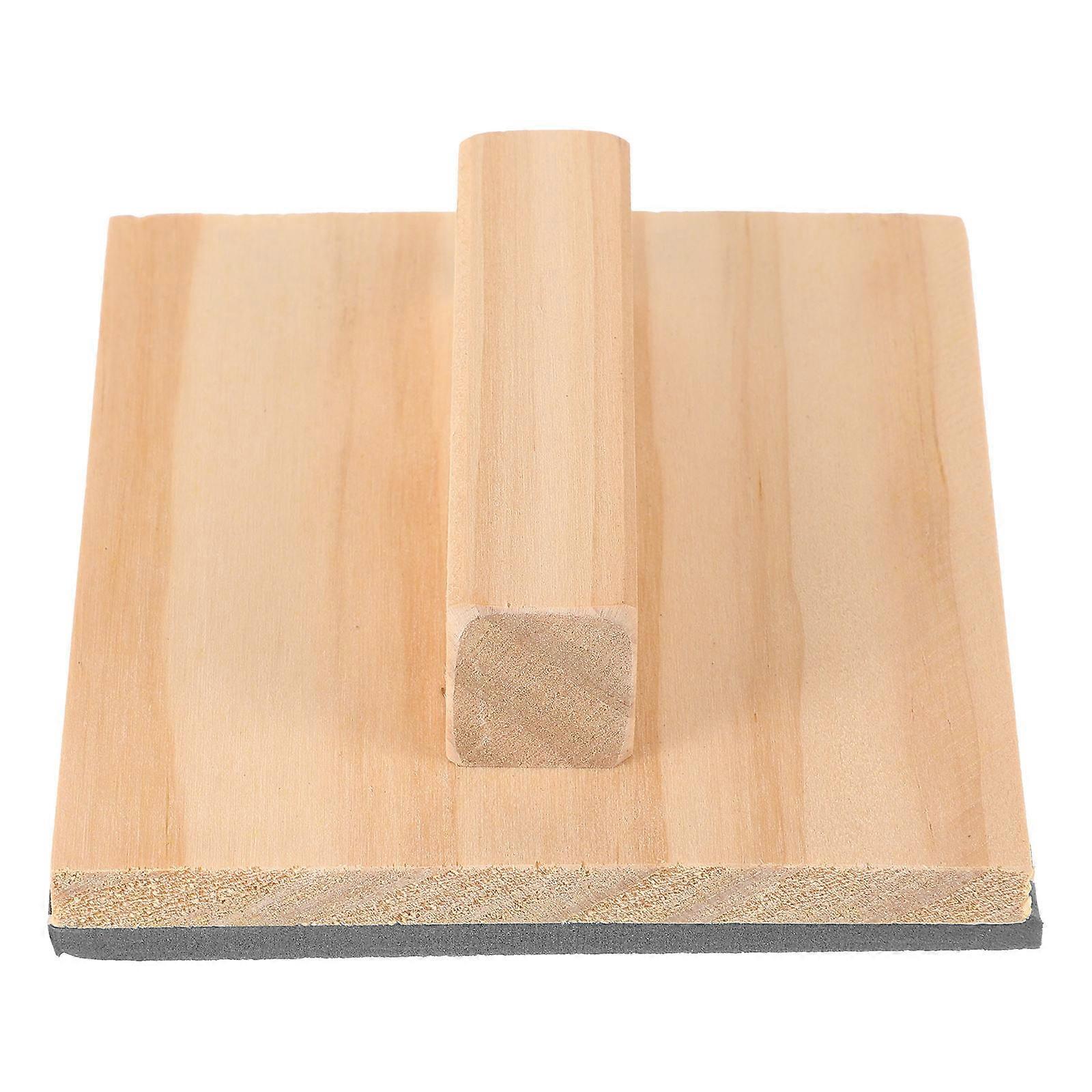 Solid Wood Sponge for Artistic Wall Painting Durable Reusable Beige Color Ideal for Home DIY