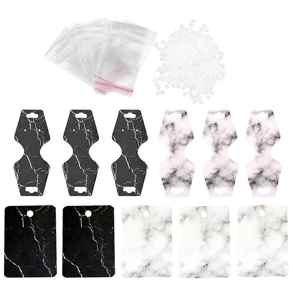 Storage Cards For Jewelry 1 Set Delicate Jewelry Display Paper Cards Assorted Color Safe Material Packaging Accessories