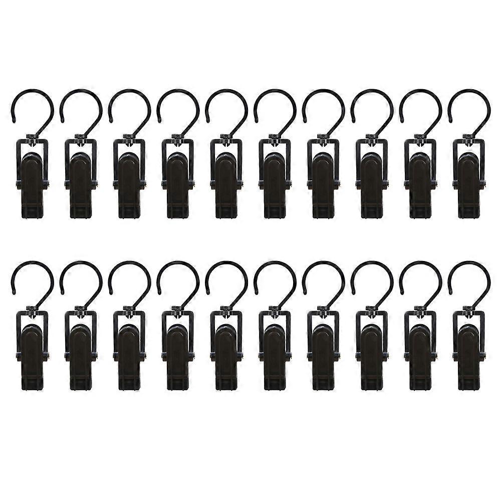20Pcs Hat Clips Rotatable Boot Hangers Multi Use Laundry Hooks Clothing Store Hanging Clips