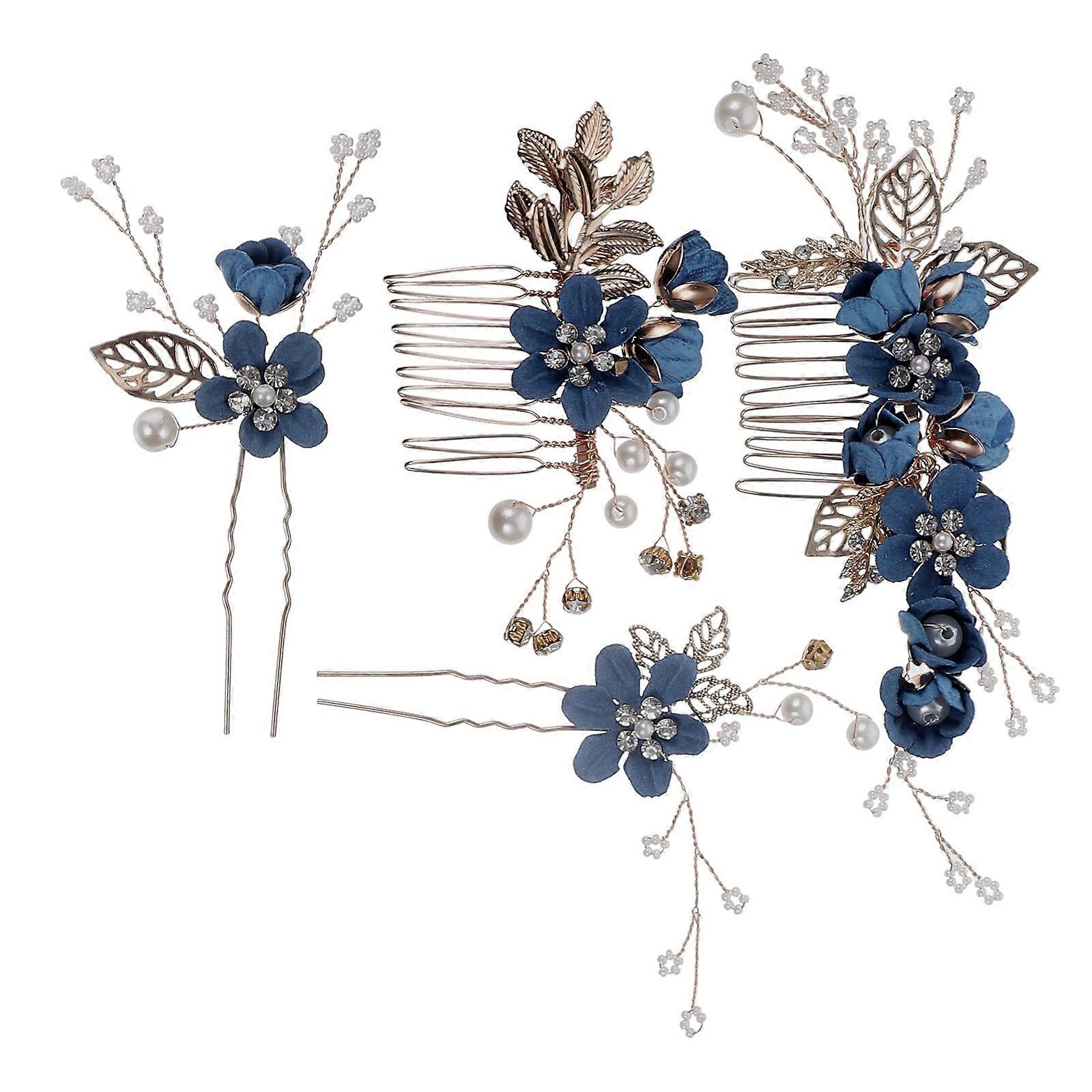 Here's a refined and engaging product description for your **Bridal Flower Hair Comb Pin**:
### Elegant Bridal Flower Hair Comb Pin – Timeless