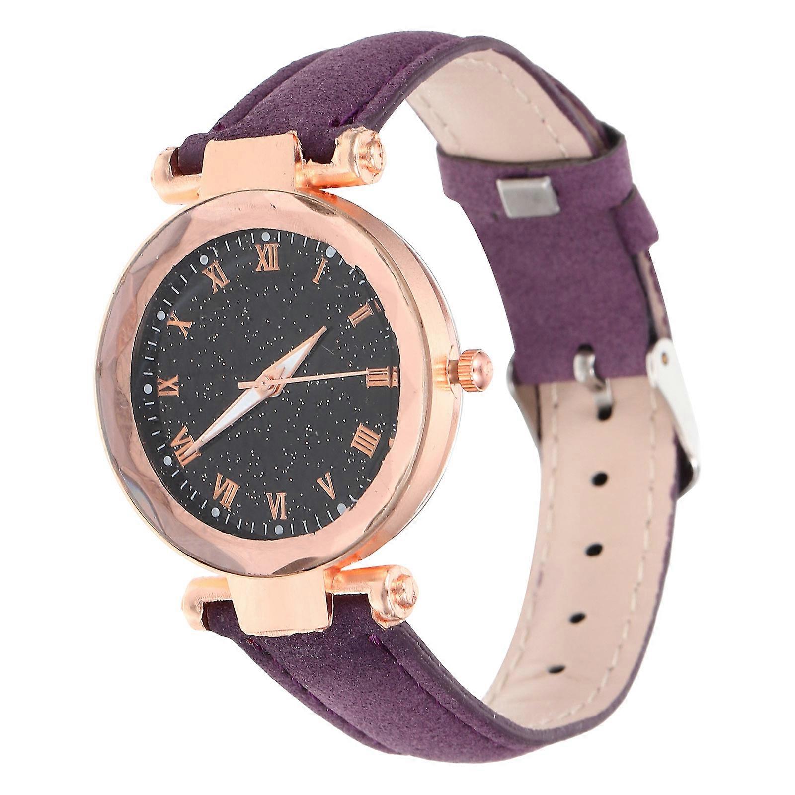 Girls Casual Watch In Purple Color Made Of For Everyday Use Comfortable Fit 1Pack