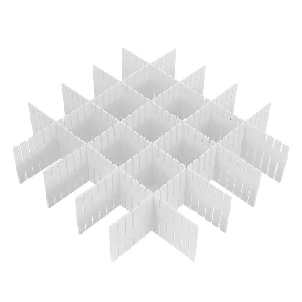 White Plastic Drawer Divider Board with Free Combination Design for Organizing Underwear and