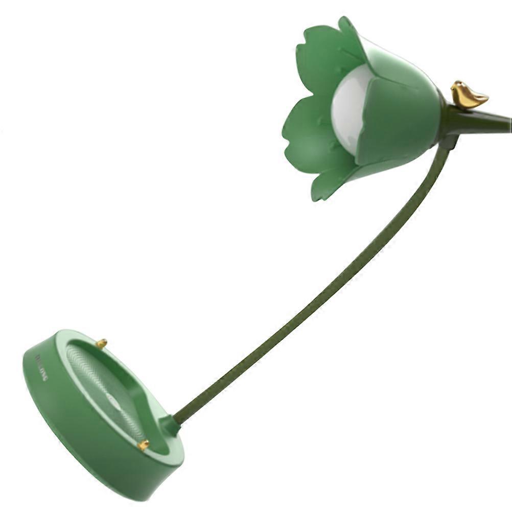 Creative Dimmable Flower Lamp Table Lamp For Desktop Decoration And Bedroom Use In Green ABS Material With 1Set