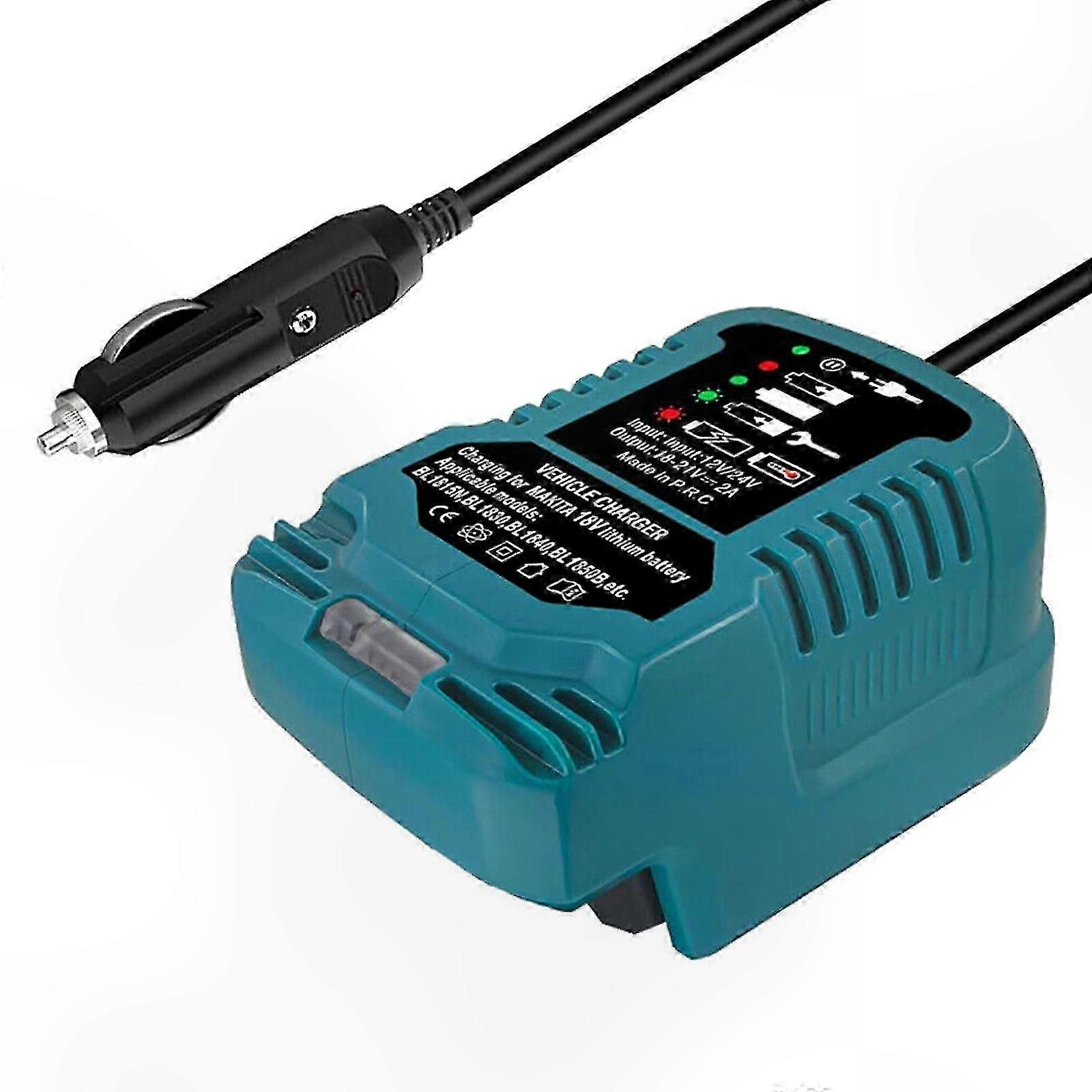 For Car Charger Lithium Battery Charger for Makita 18V System Battery with LED Display