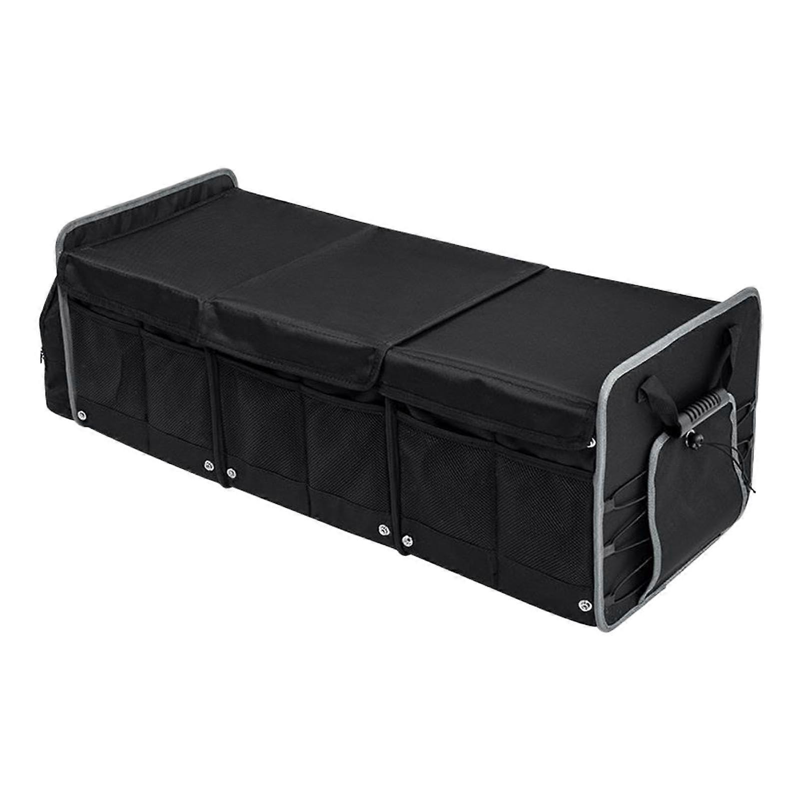 Foldable Oxford Fabric Car Storage Box Large Capacity, Car Organizer and Storage Space for SUV Trunk Automotive Storage Box for Cabinets